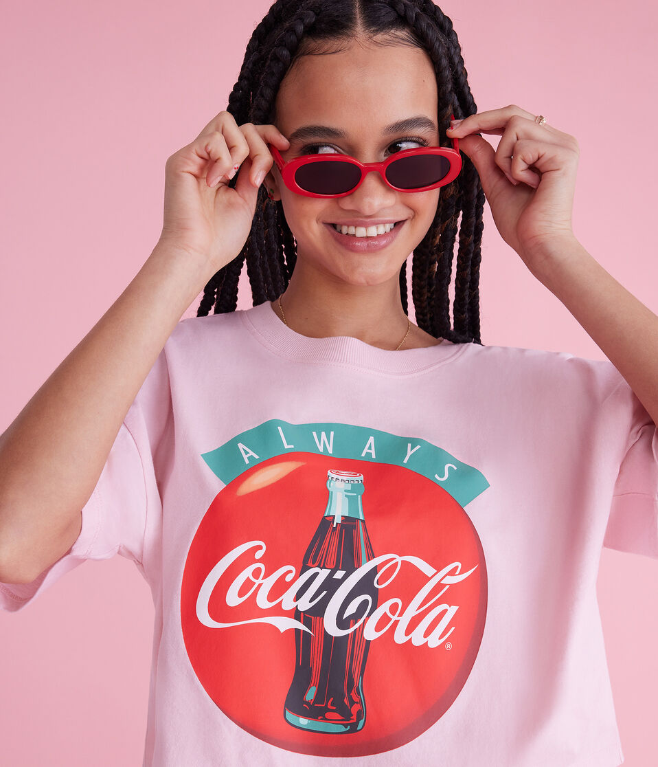 Coca-Cola Always Cropped Graphic Tee