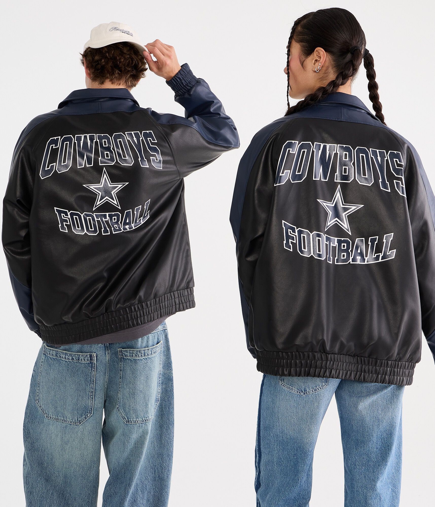 Dallas Cowboys Faux Leather Full-Zip Jacket