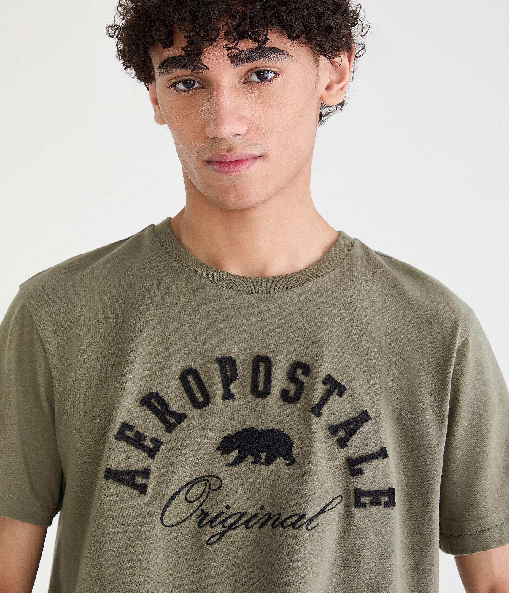 Aeropostale Bear Appliqu&eacute; Graphic Tee