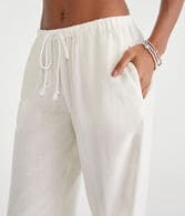 Linen Drawstring Pants