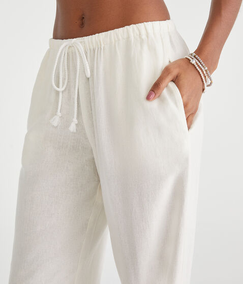 Linen Drawstring Pants