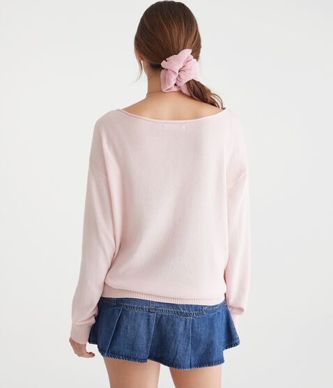 Slouchy Slash-Neck Sweater Slouchy Slash-Neck Sweater