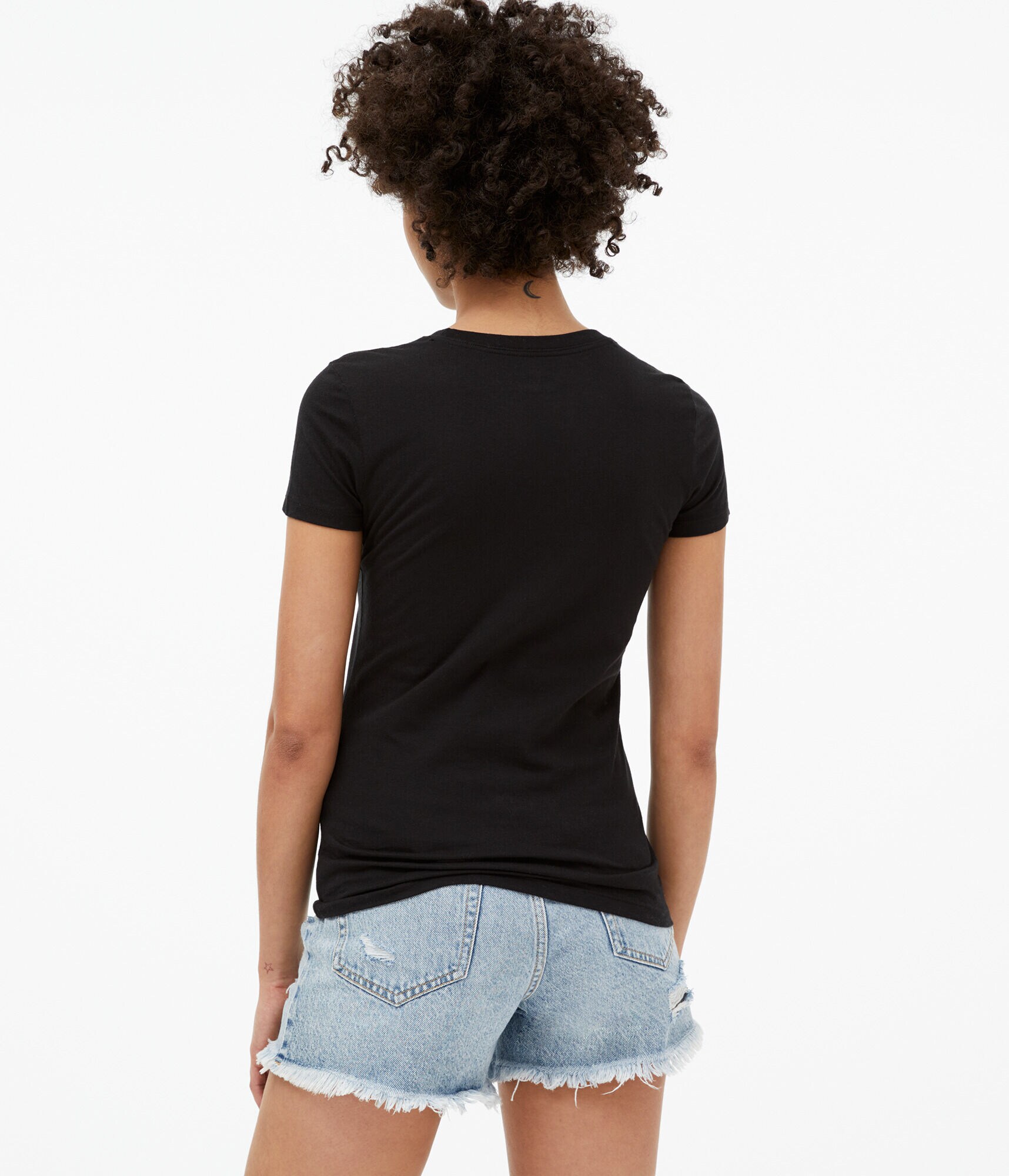 Flocked Rose Graphic Tee