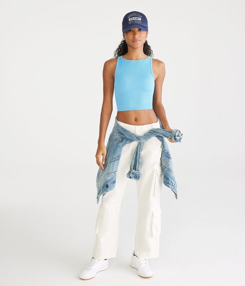 Seriously Soft Seamless Cropped Boat-Neck Tank Seriously Soft Seamless Cropped Boat-Neck Tank