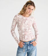 Long Sleeve Seriously Soft Forest Camo Baby Tee