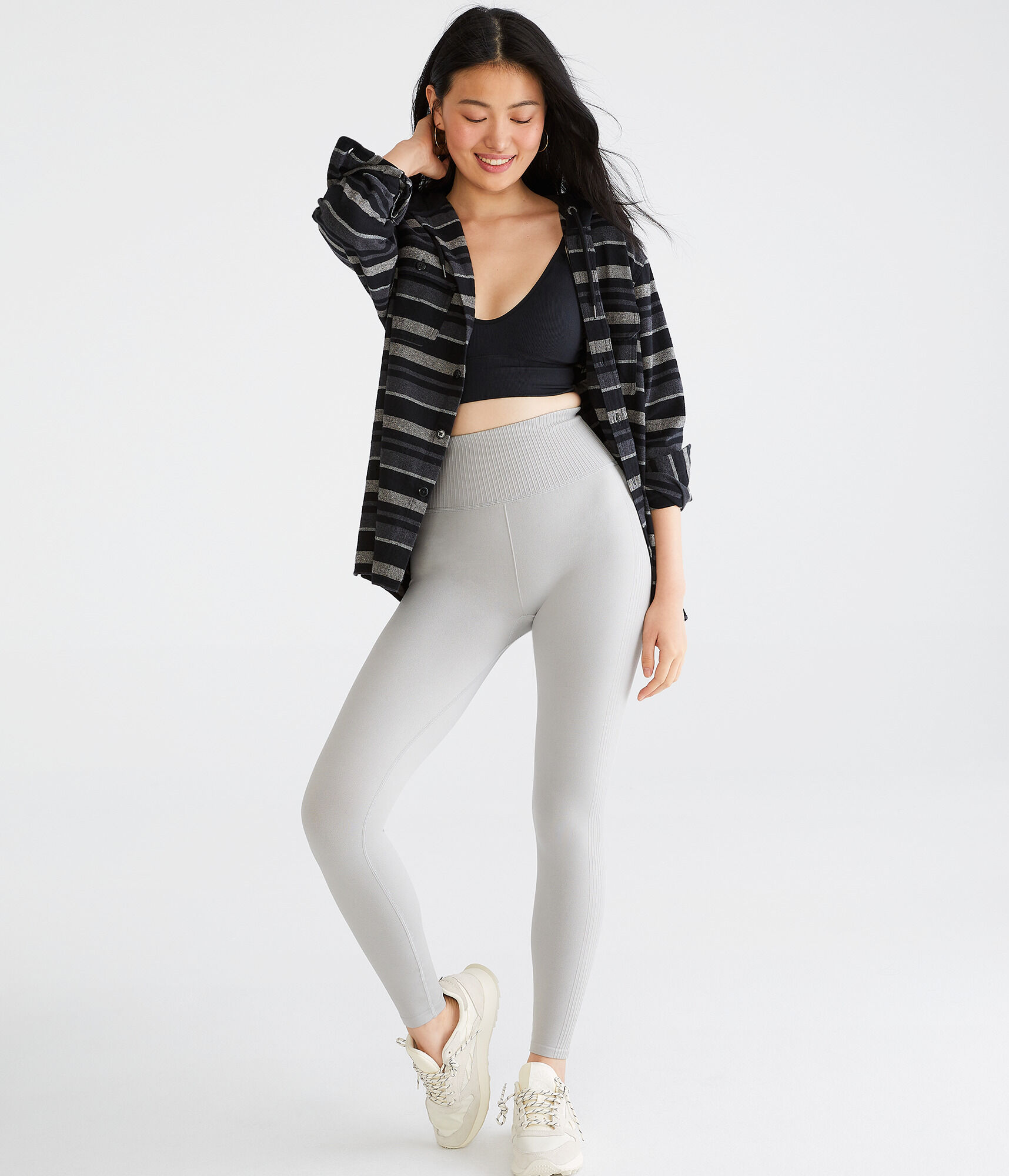 High-Waisted Seamless Ankle Leggings