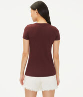 New York Flocked Skull Graphic Tee