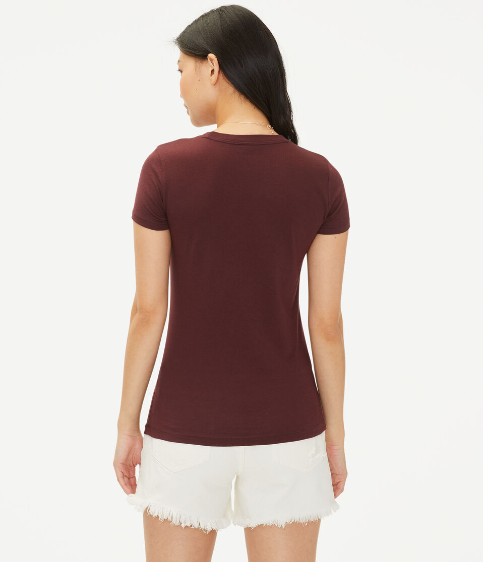 New York Flocked Skull Graphic Tee