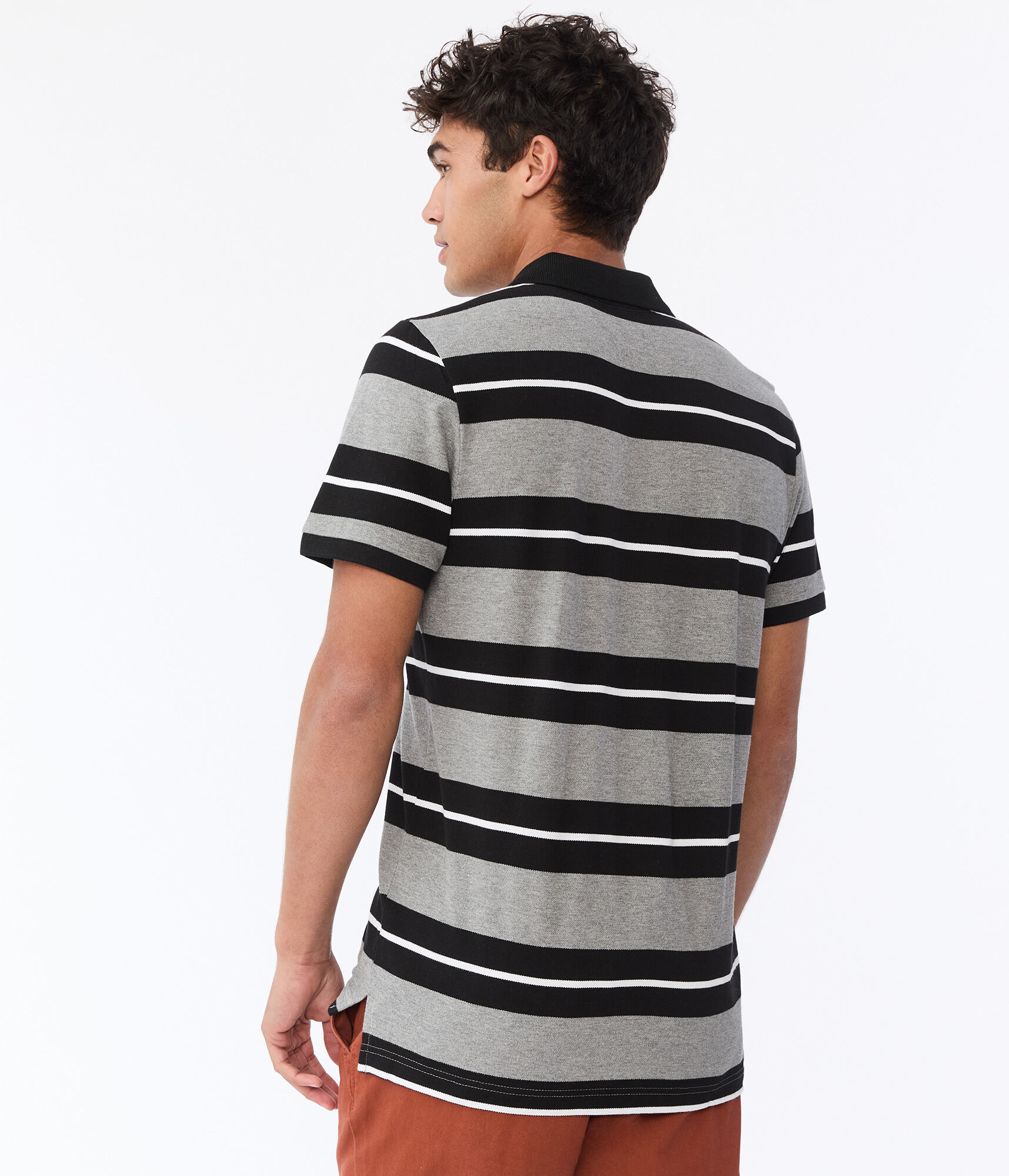 Thick Stripe Piqu&eacute; Polo