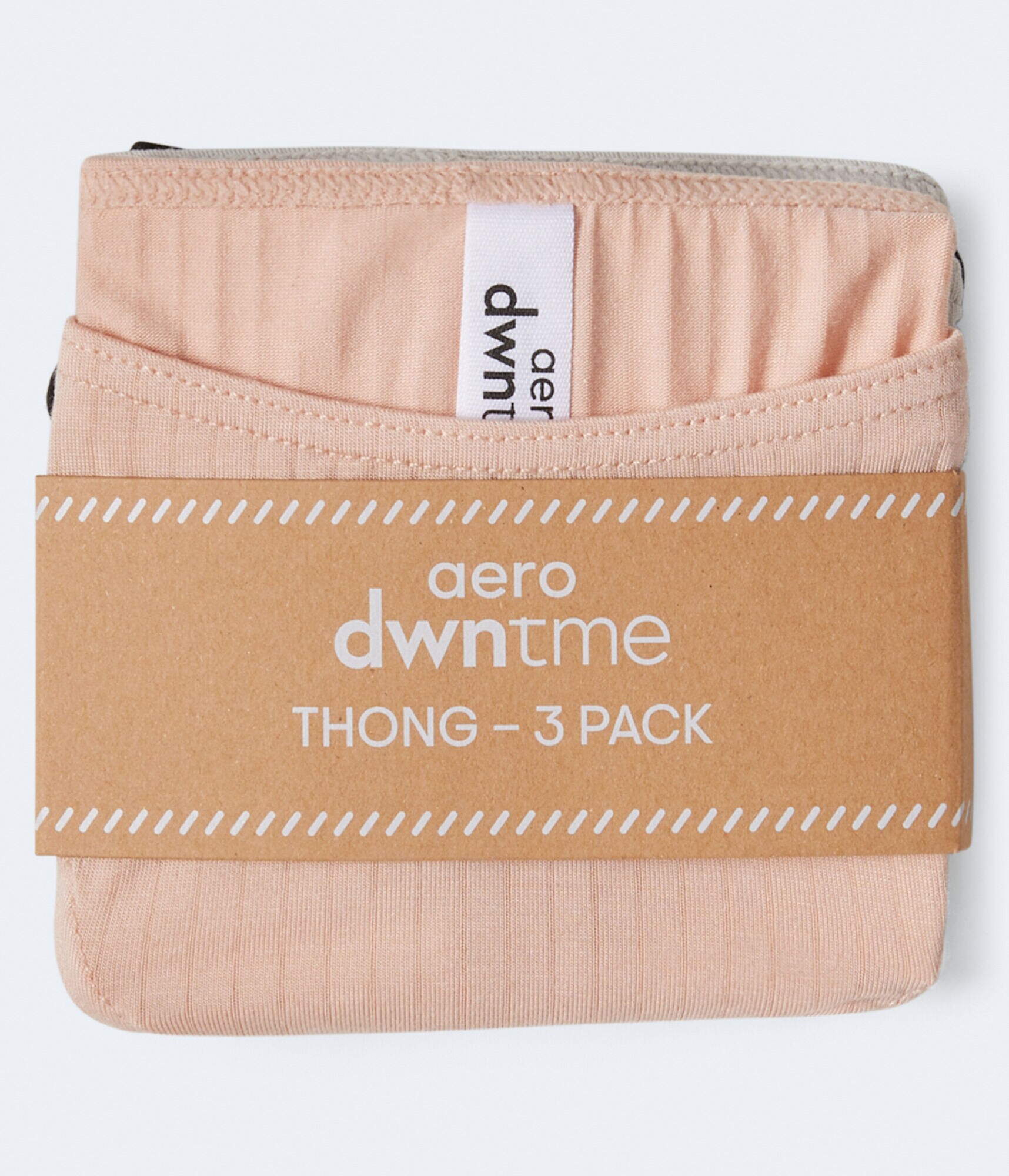 Ribbed Modal Thong 3-Pack