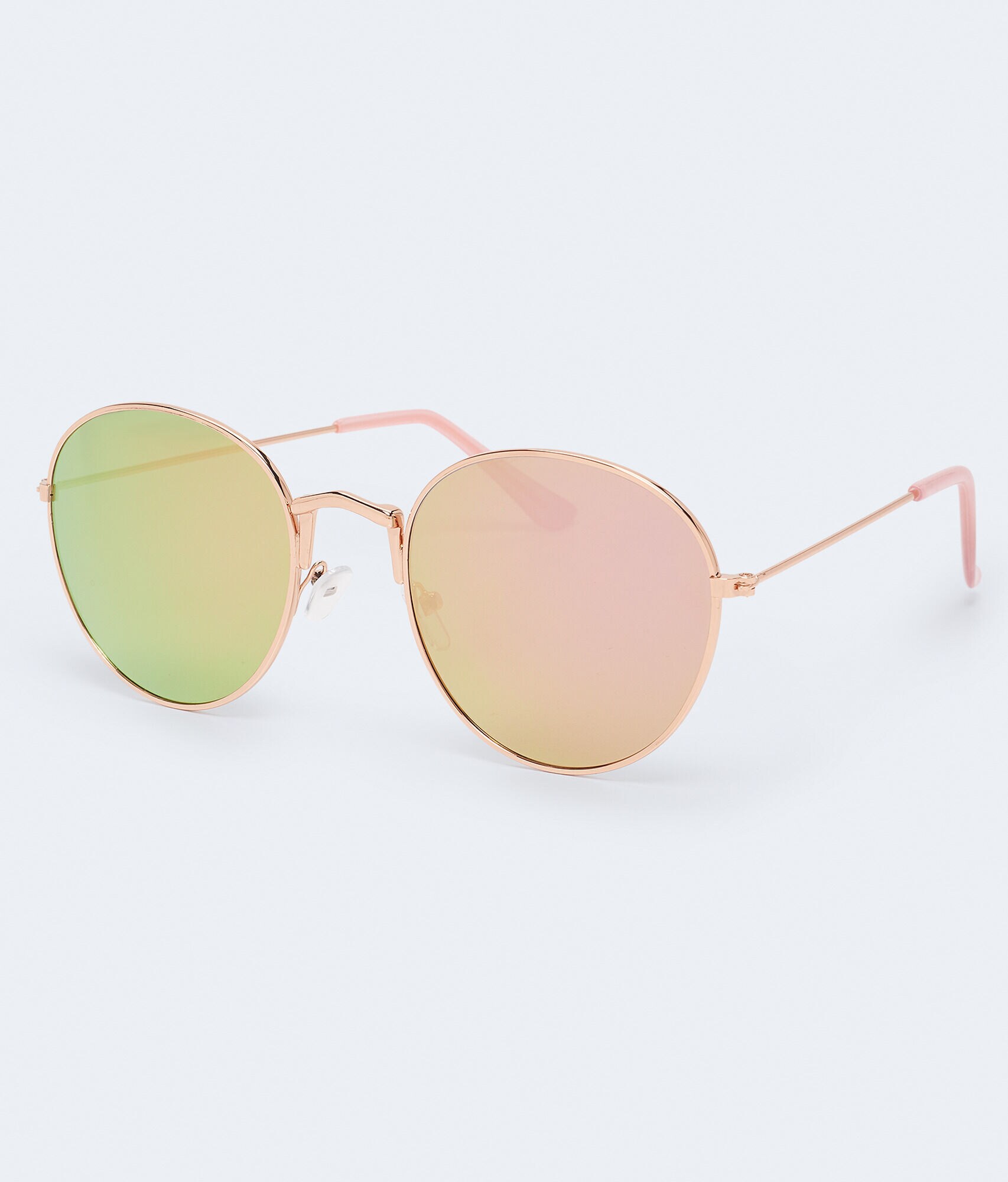 Round Mirrored Sunglasses