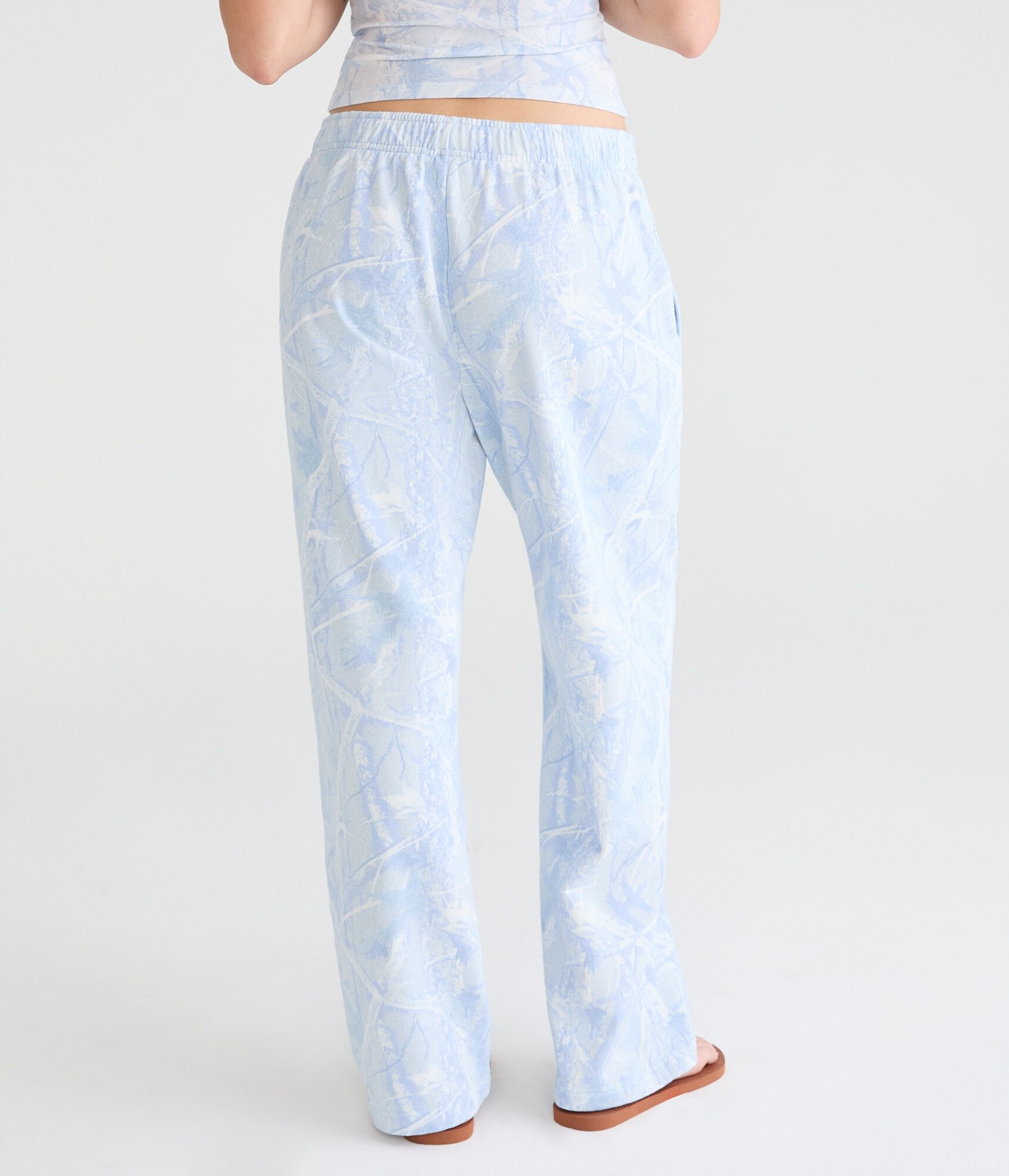 Cloud Soft Forest Camo Mid-Rise Straight Leg Sweatpants