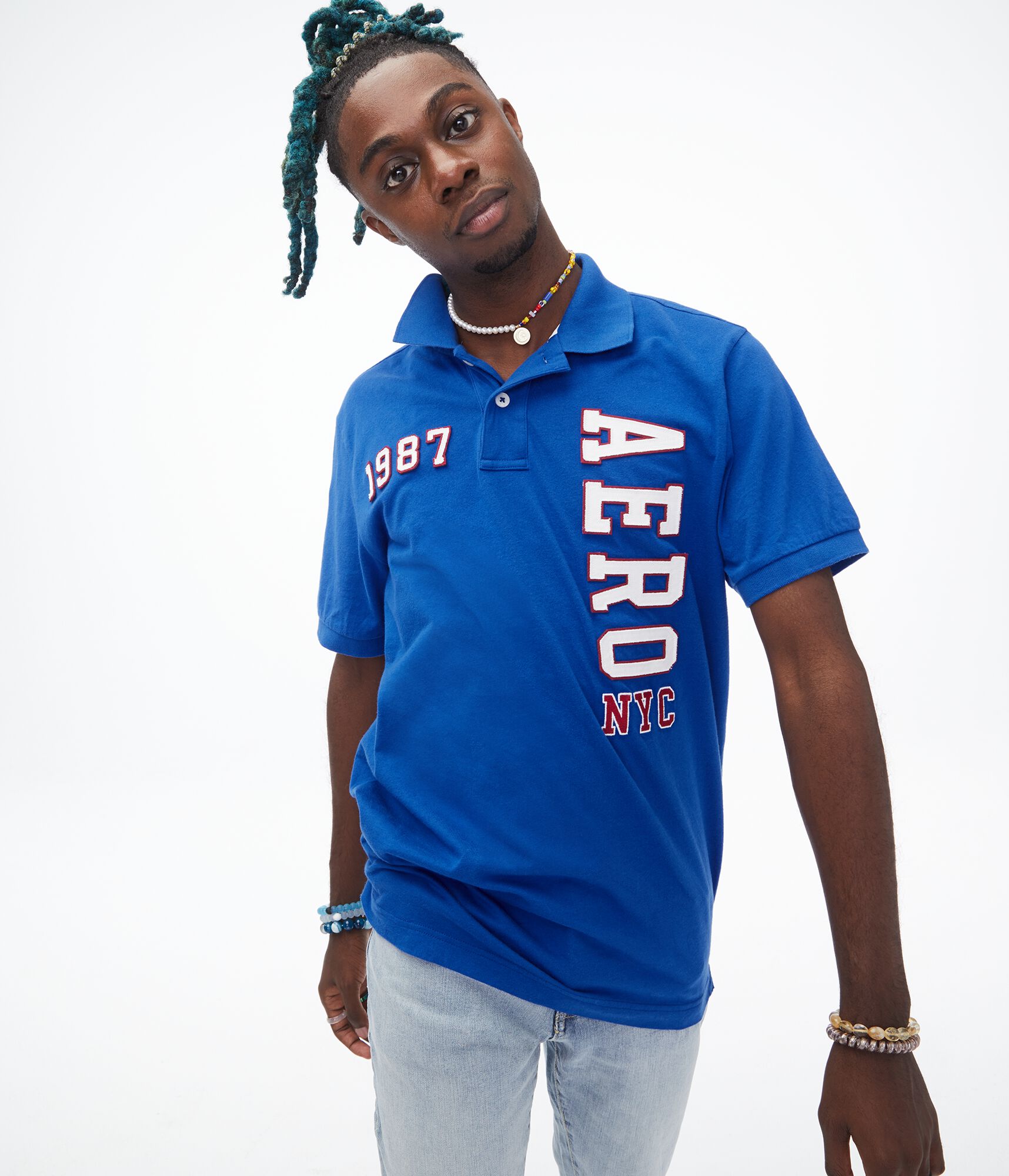 Vertical Aero Graphic Piqu&eacute; Polo