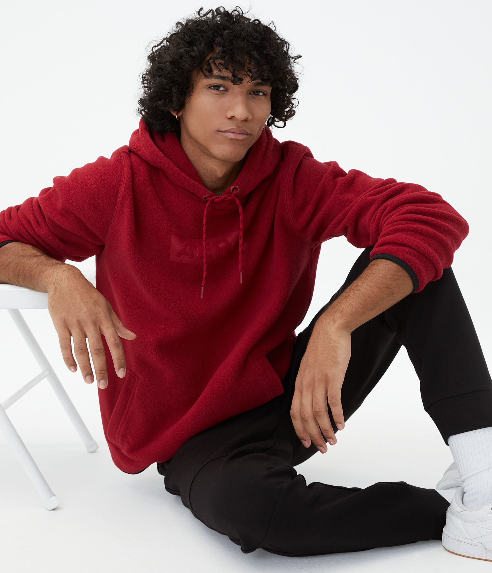 Tonal Logo Polyfleece Pullover Hoodie