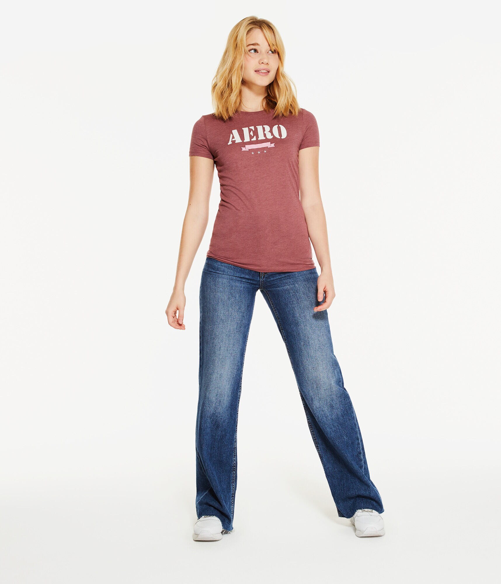 Aeropostale Ribbon Appliqu&eacute; Graphic Tee