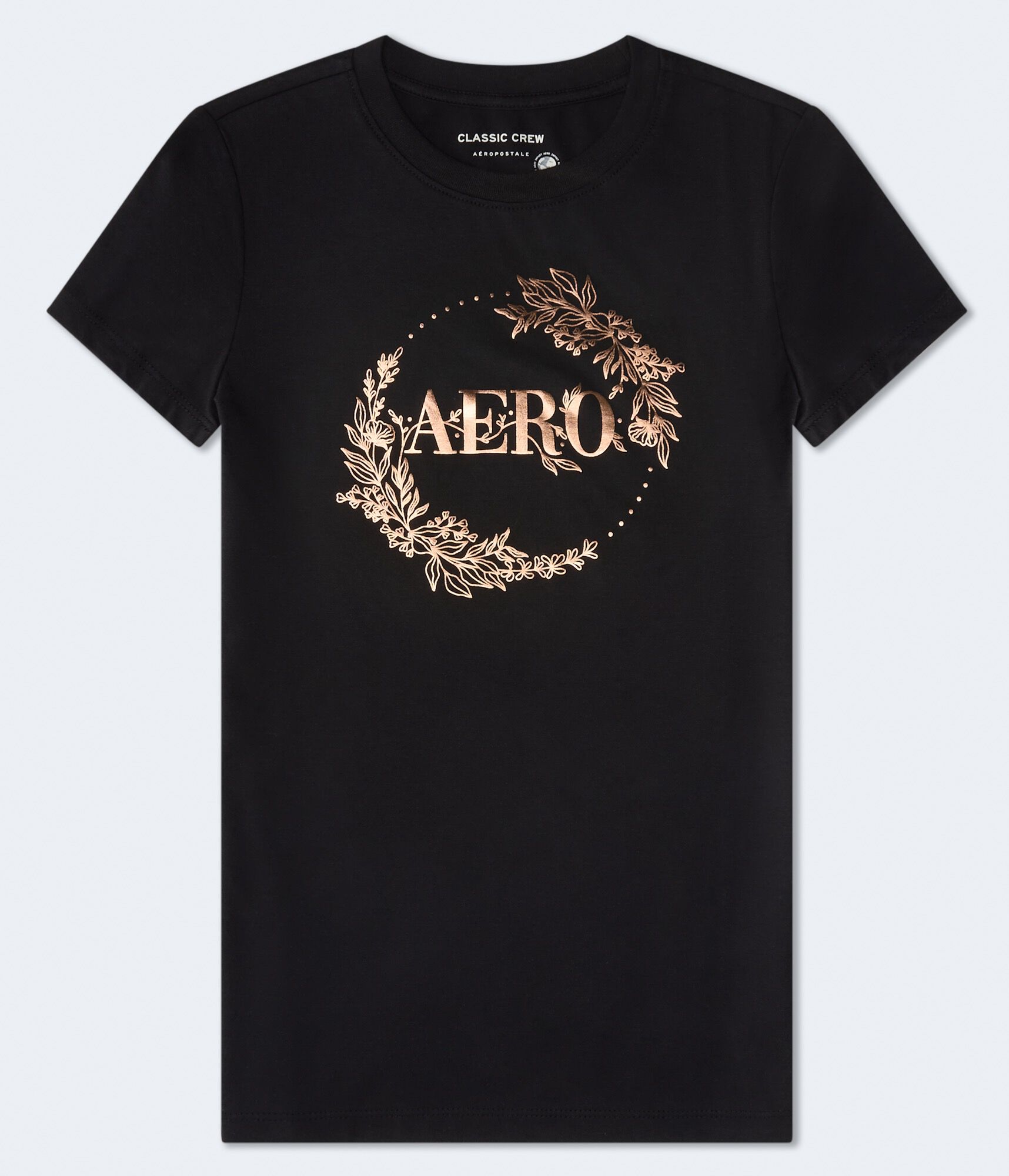 Aero Floral Circle Foil Graphic Tee