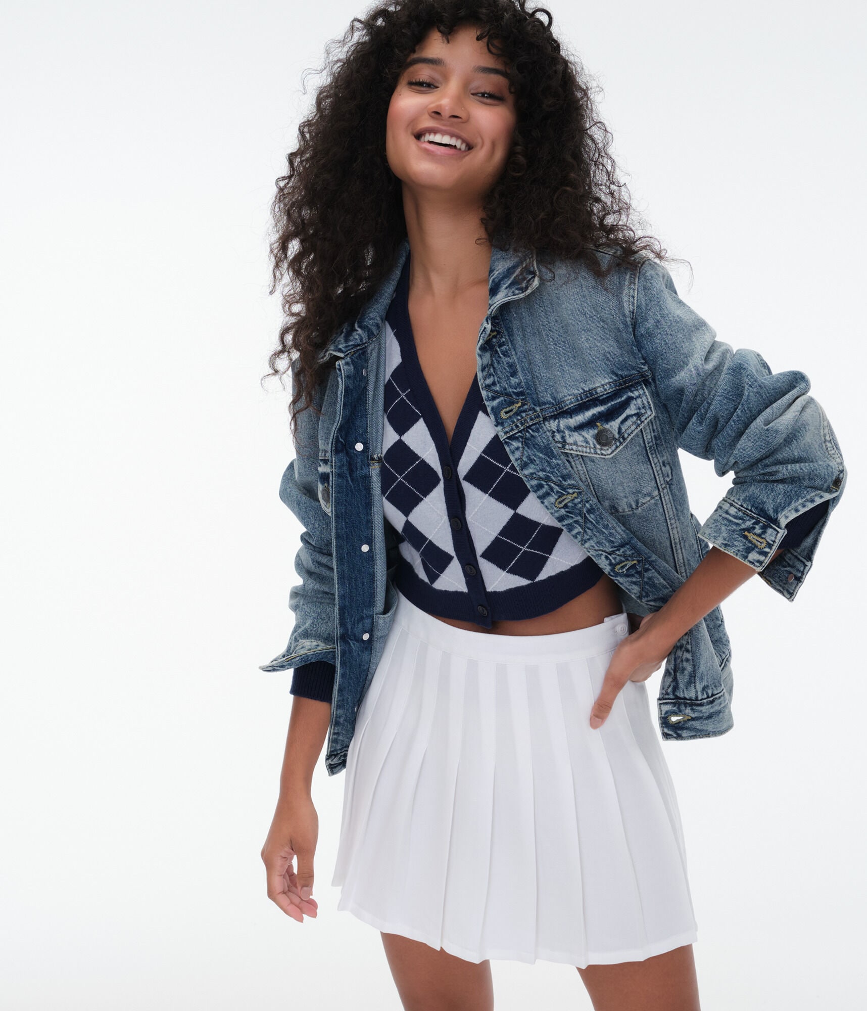 High-Waisted Tennis Skirt