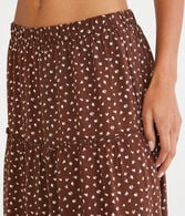 Floral Tiered Maxi Skirt