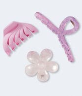 Loop & Flower Hair Clip 3-Pack