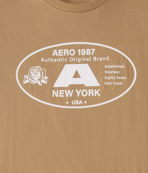 Aero 1987 Oval Flocked Graphic Tee