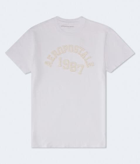 Aeropostale 1987 Arch Appliqué Graphic Tee Aeropostale 1987 Arch Appliqué Graphic Tee