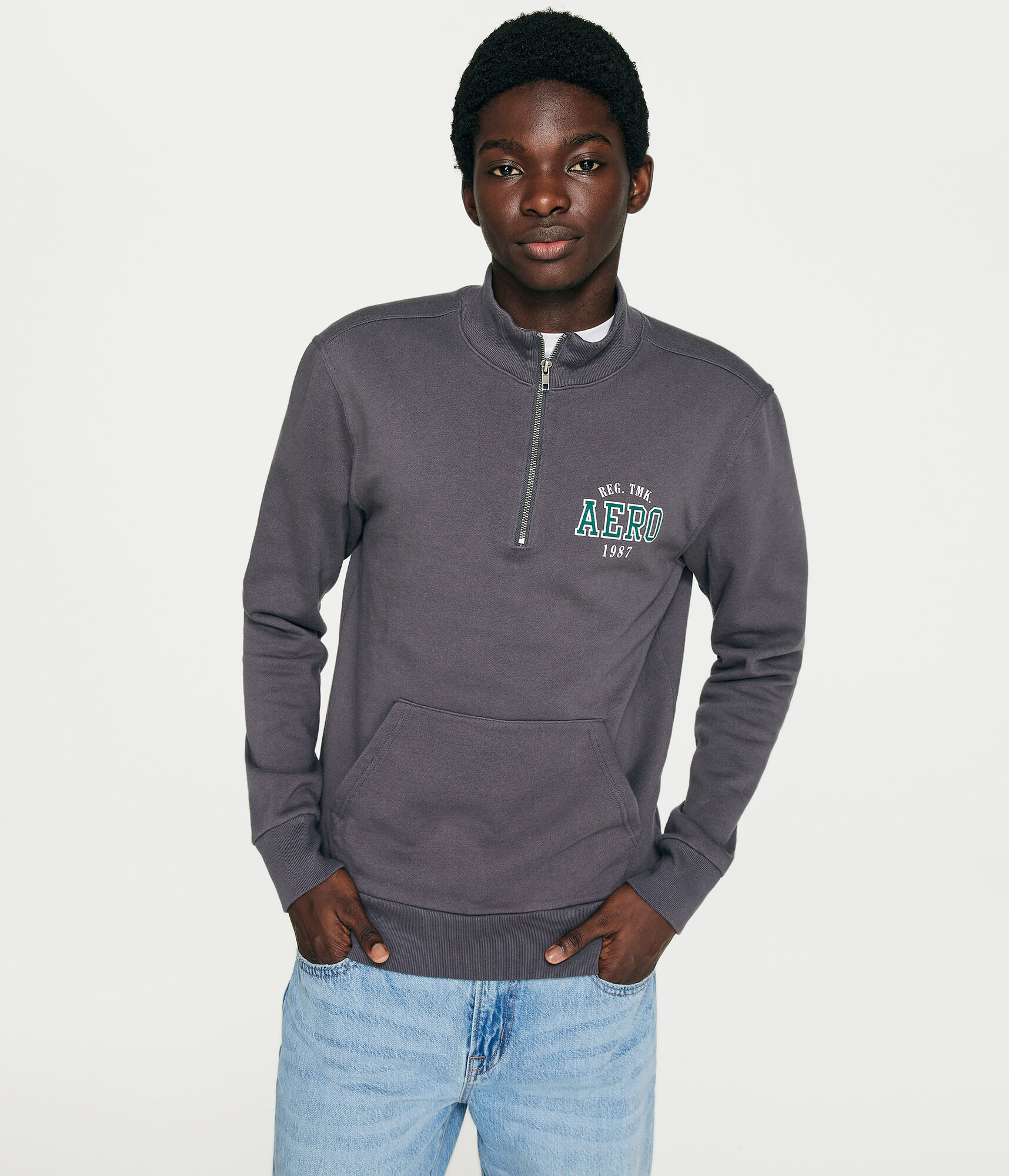 Aero 1987 Quarter-Zip Mock Pullover