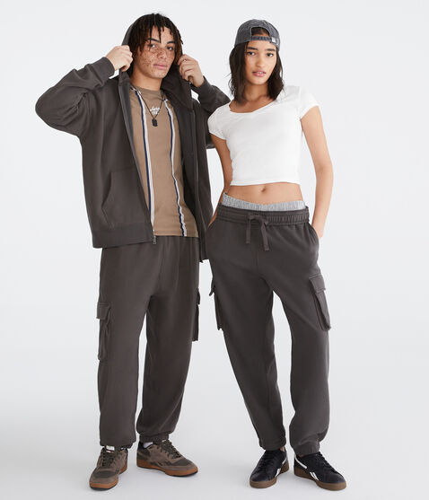 Essentials Washed Cargo Joggers Essentials Washed Cargo Joggers