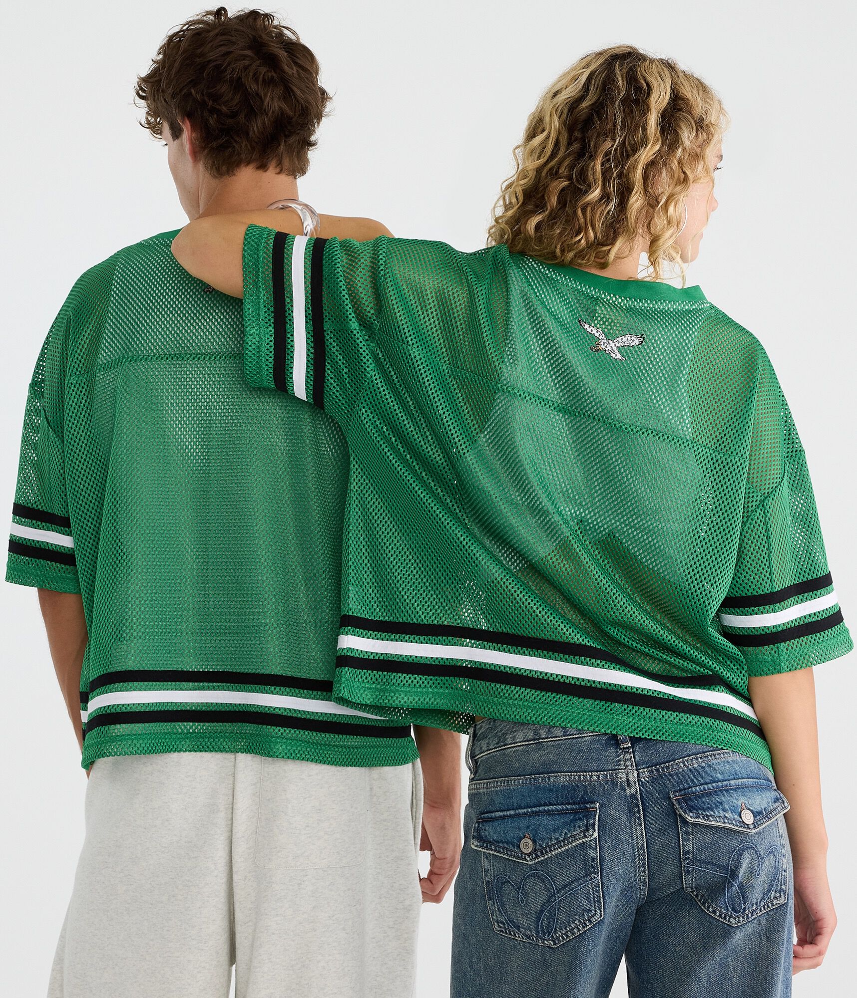 Philadelphia Eagles Boxy Mesh Top