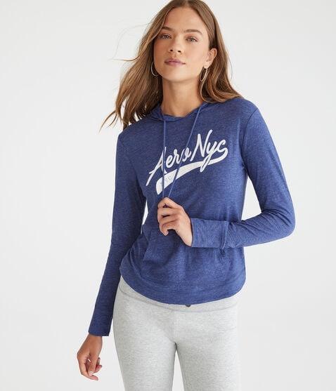 Long Sleeve Aero NYC Hooded Graphic Tee