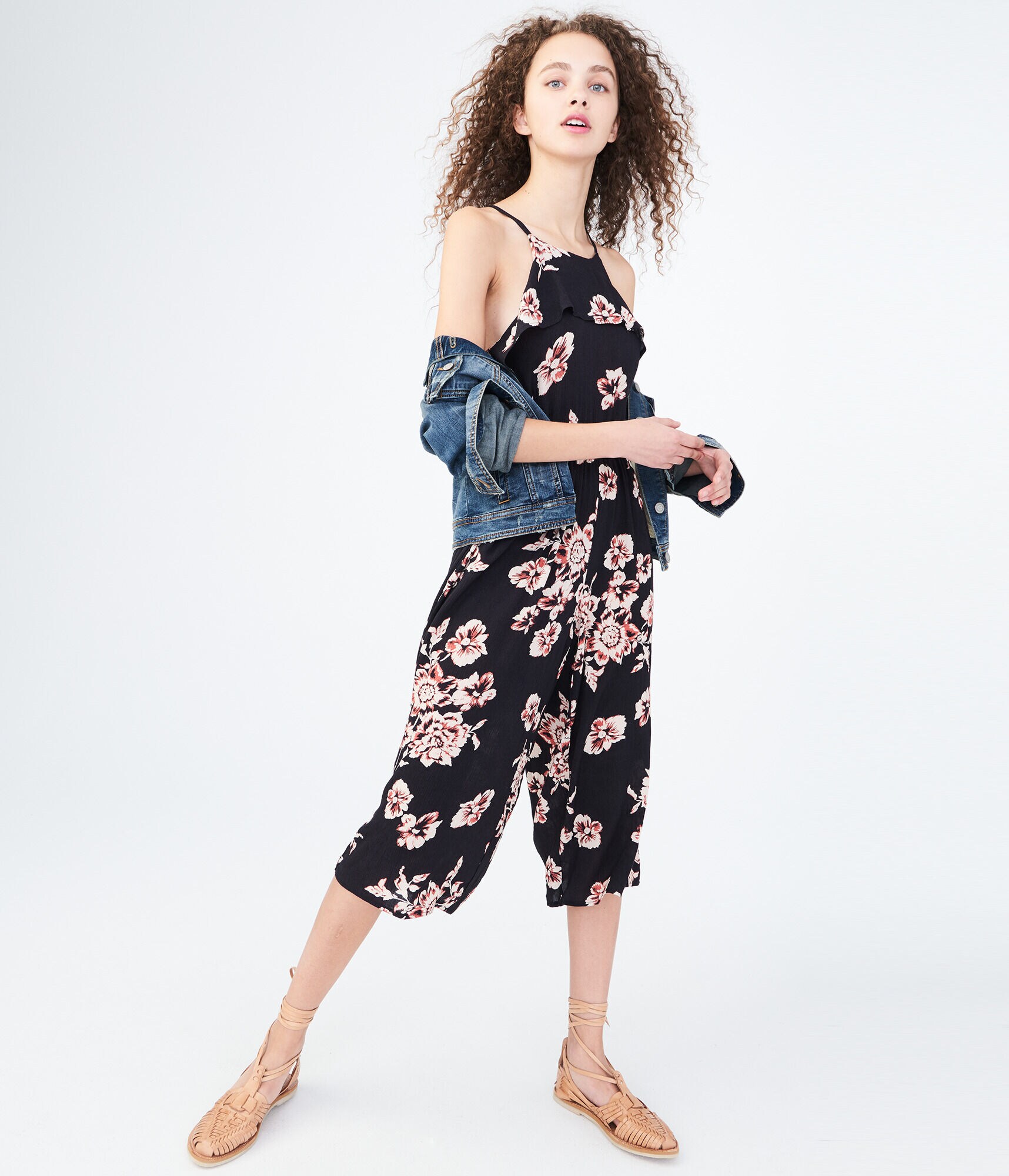 Floral Ruffle Jumpsuit
