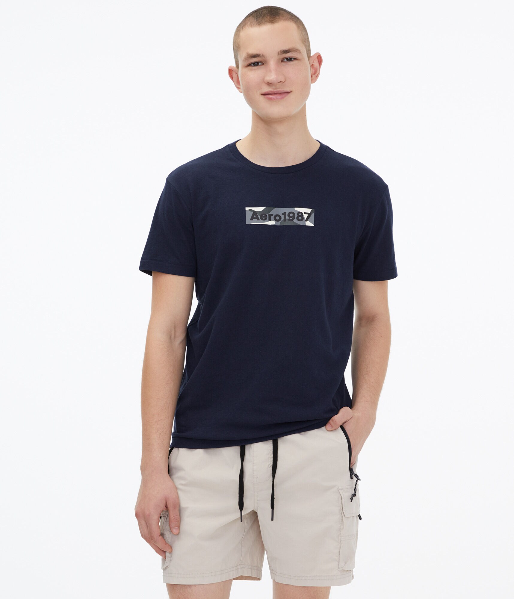 Camo Box Logo Graphic Tee