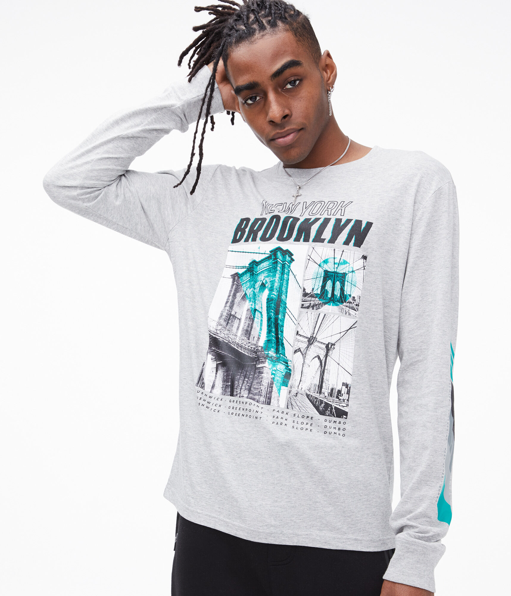 Long Sleeve Brooklyn Bridge Graphic Tee