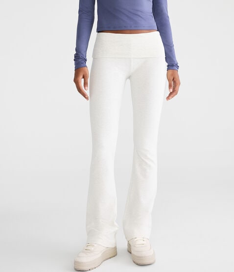 Mid-Rise Fold-Over Bootcut Pants Mid-Rise Fold-Over Bootcut Pants
