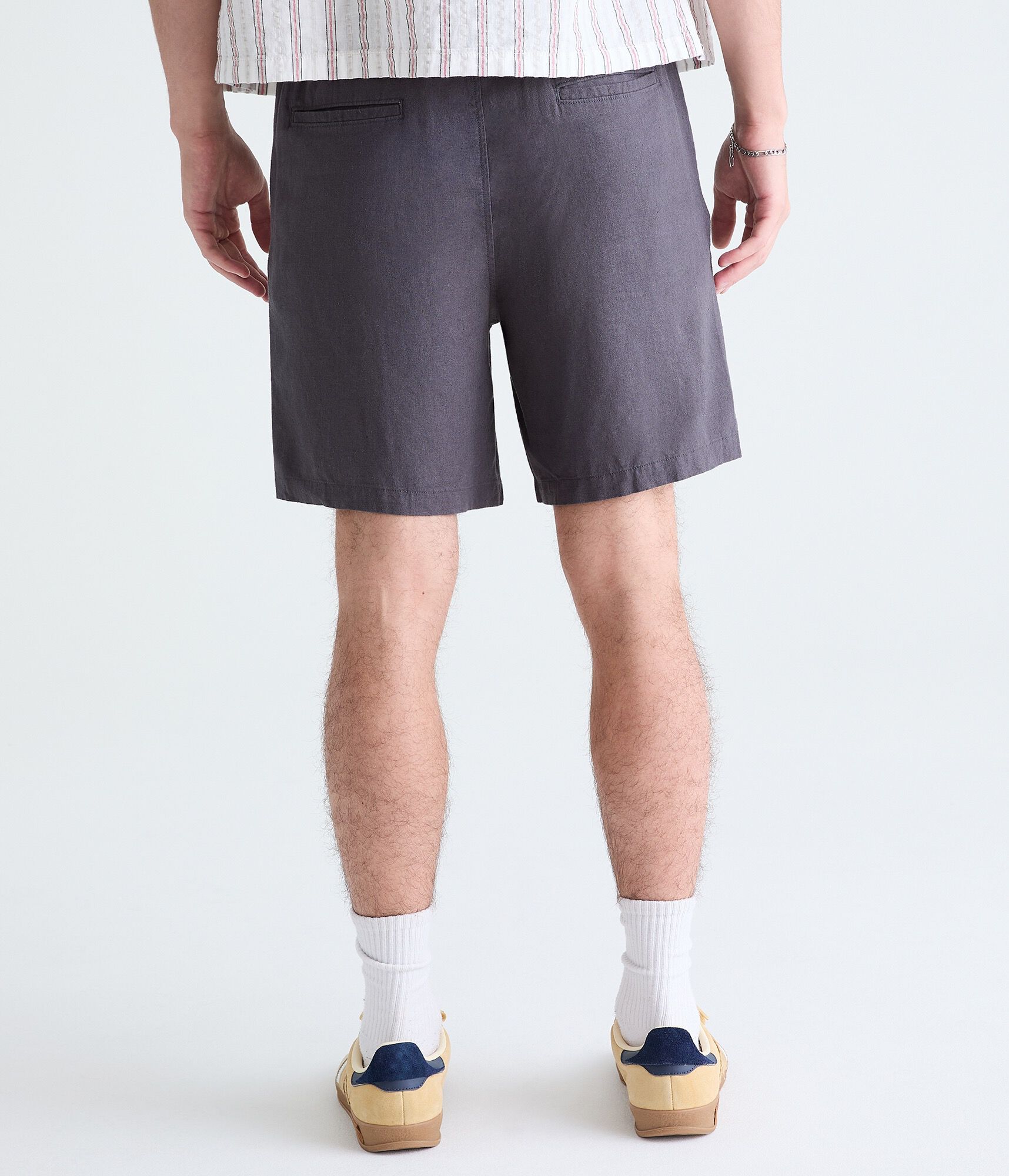 Solid Linen Shorts 7&amp;quot;