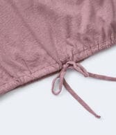 Drawstring-Hem Cropped Tee