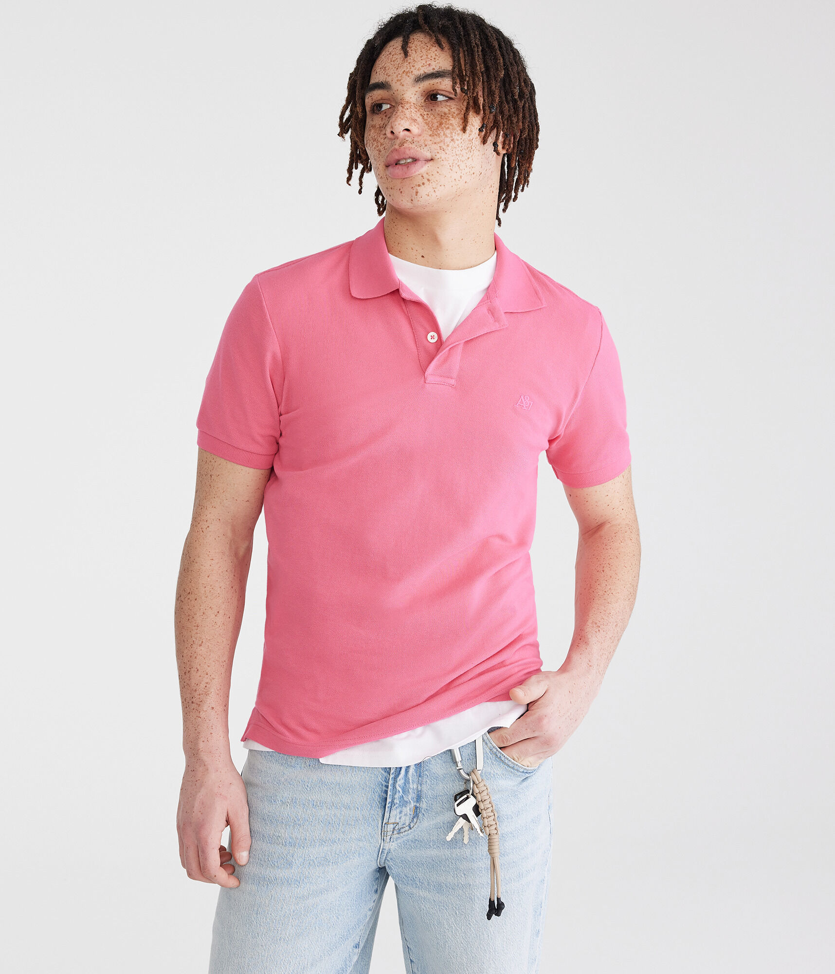 Tonal A87 Logo Piqu&amp;eacute; Polo