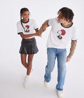Peanuts® | Aéropostale Football Snoopy Relaxed Ringer Graphic Tee