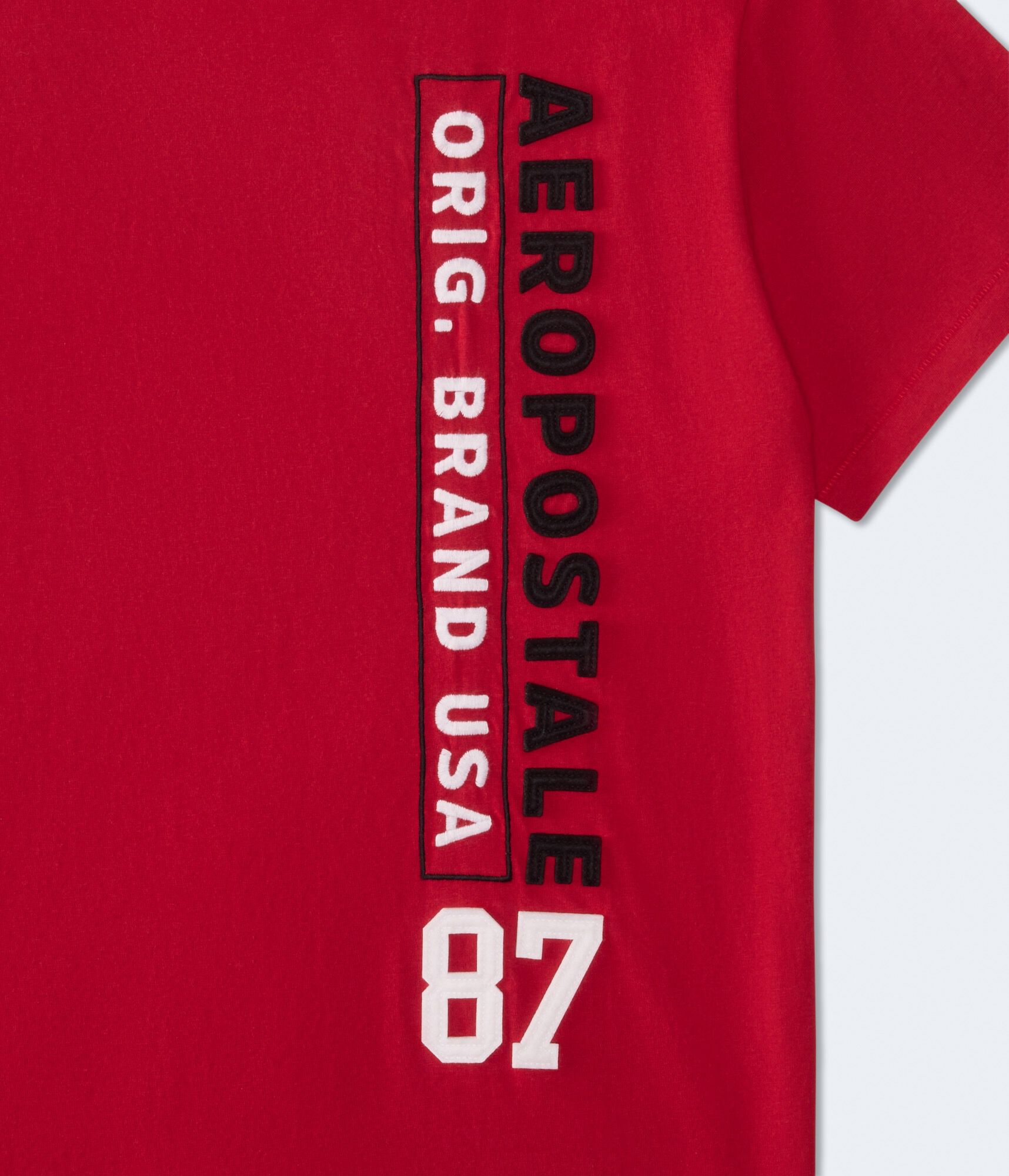 Vertical Aeropostale Appliqu&eacute; Graphic Tee