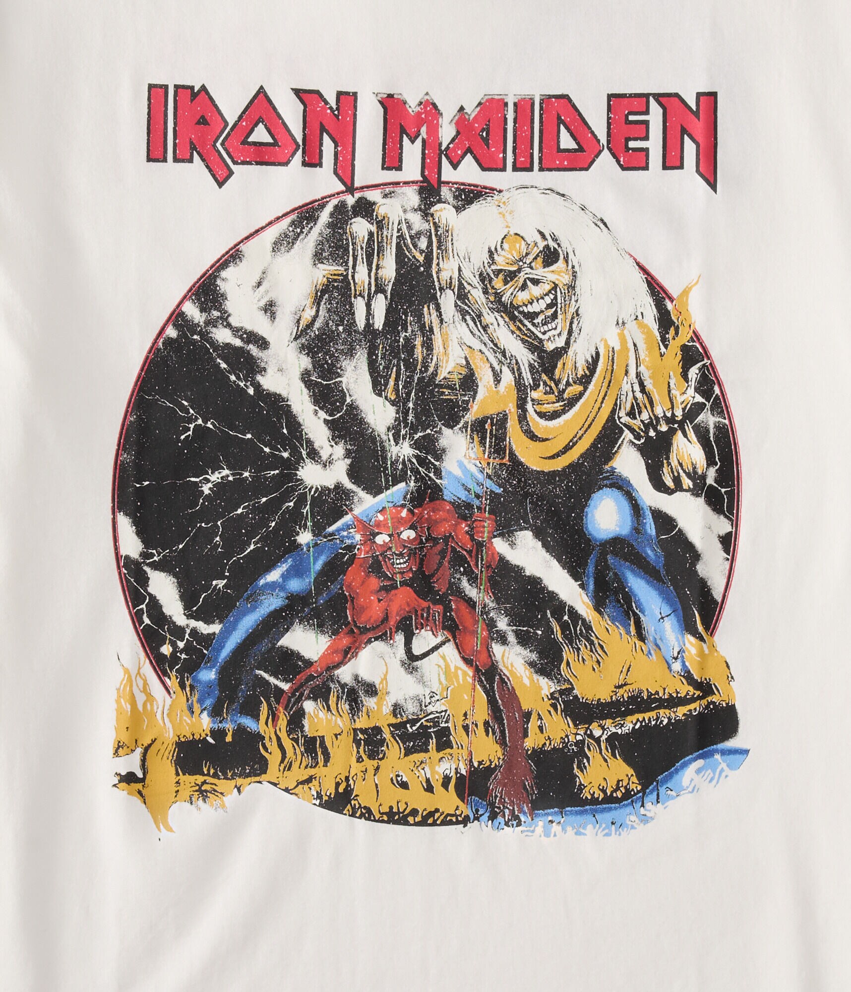 Newera■Iron Maiden Back Graphic T-Shirt■送料込 Iron Maiden Number Of The Beast Relaxed Graphic Tee