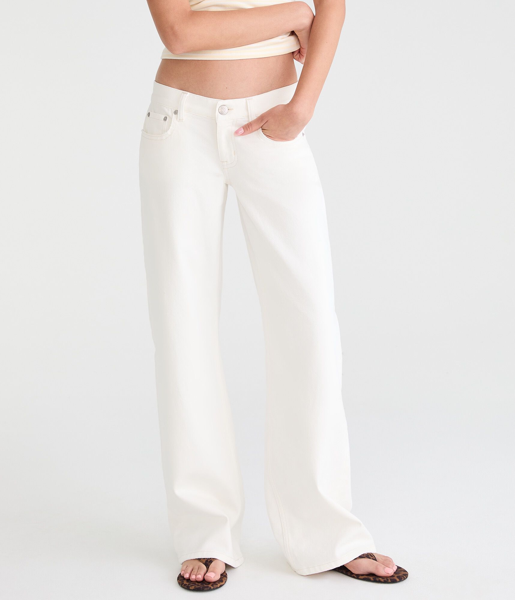 Super Low-Rise Baggy Wide Leg Jean