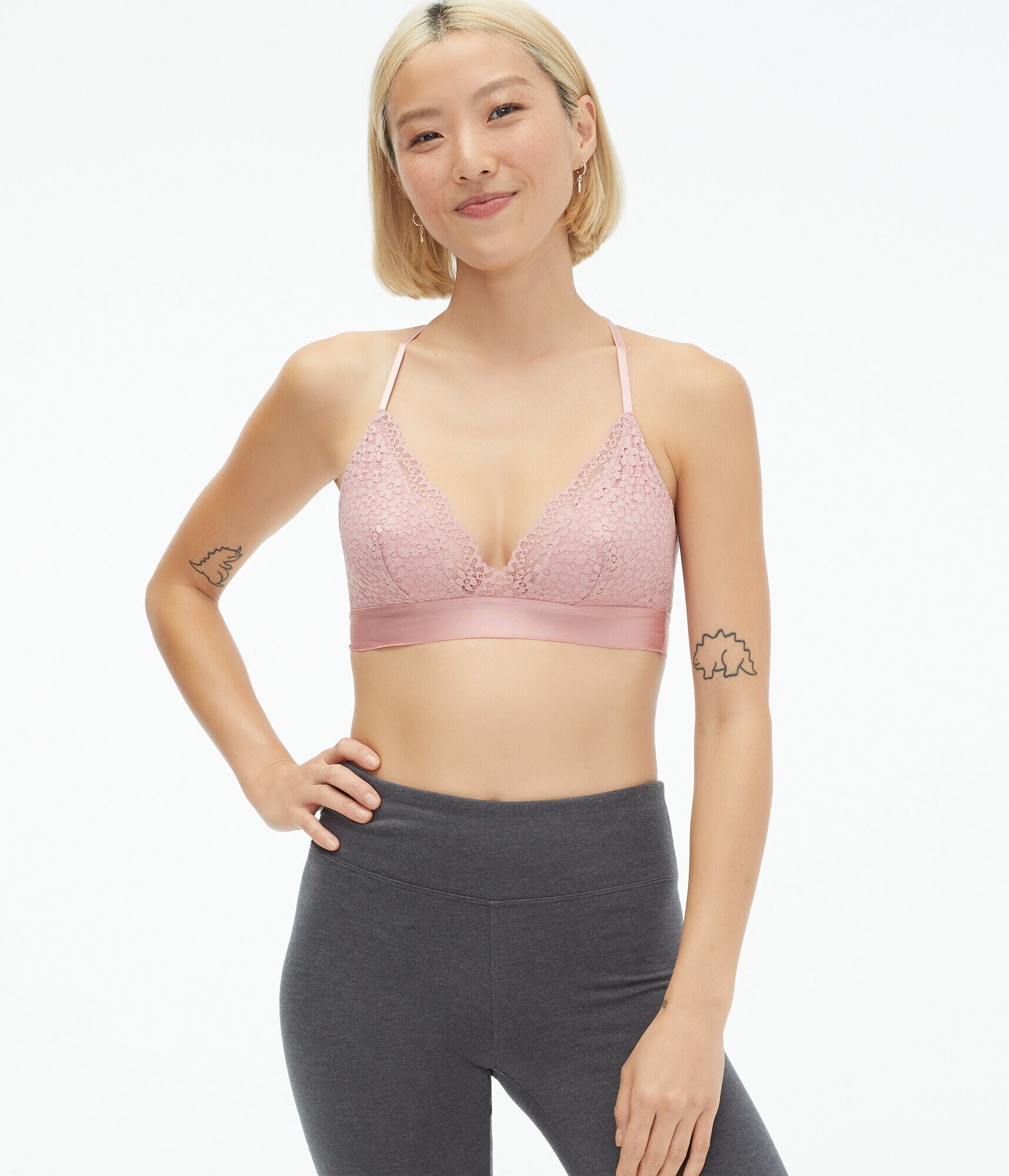 Floral Lace Triangle Bralette