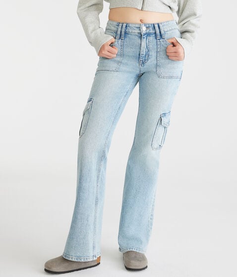 Flare Mid-Rise Cargo Jean Flare Mid-Rise Cargo Jean