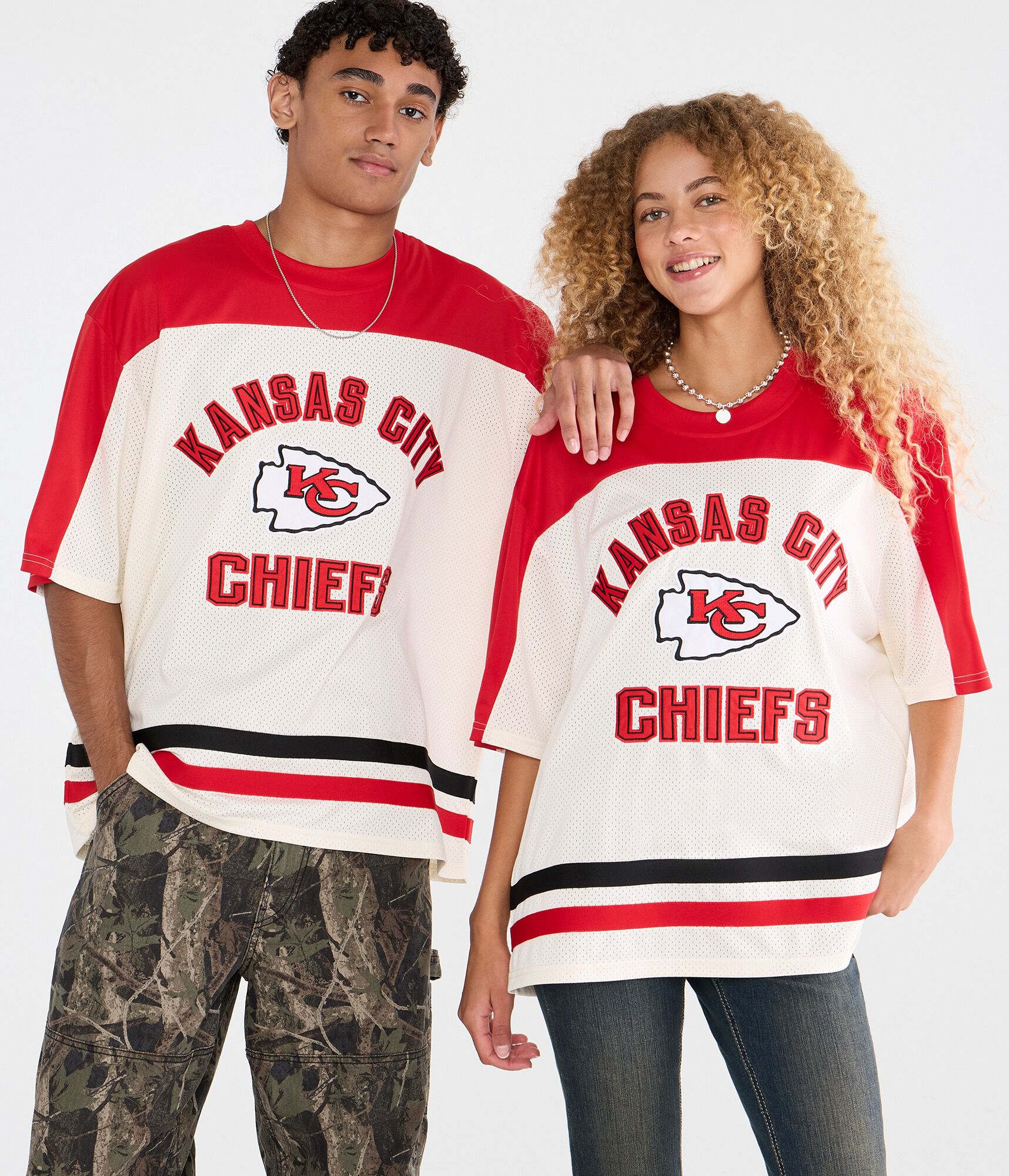 Kansas City Chiefs Colorblock Mesh Top