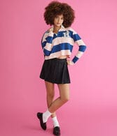 Long Sleeve Hello Kitty Cropped Rugby Polo