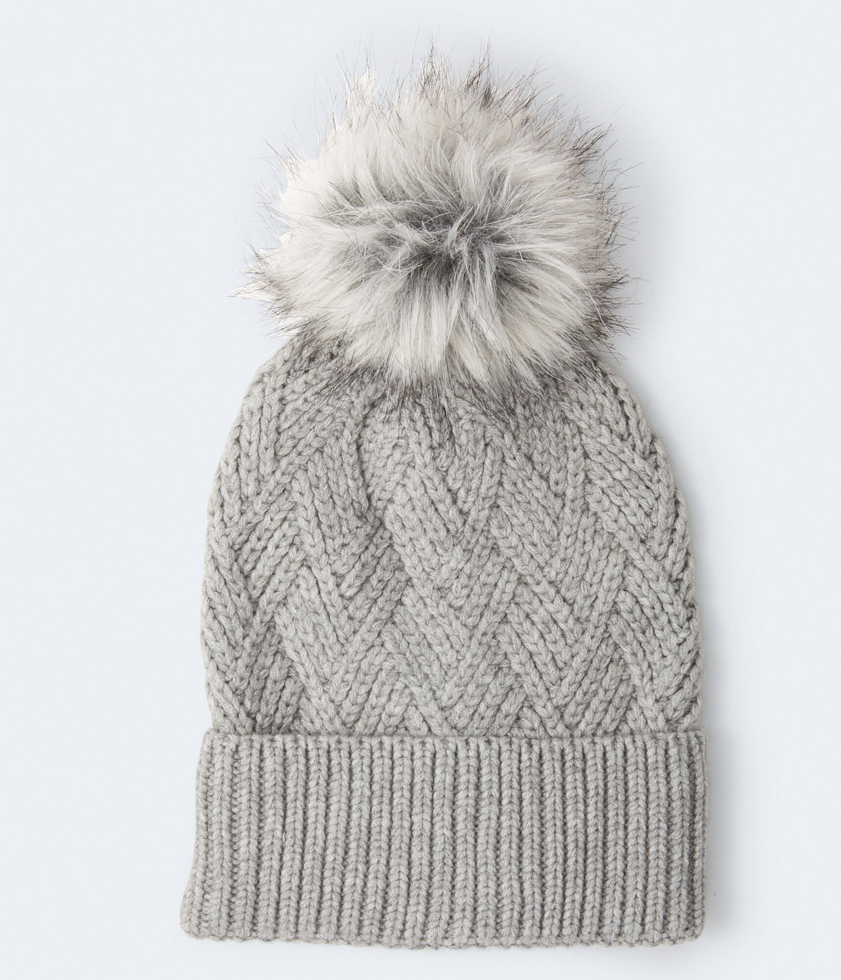 Diamond Knit Pom Hat