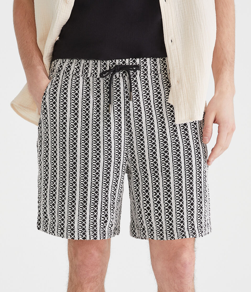 Textured Stripe All Day Jogger Shorts 7"