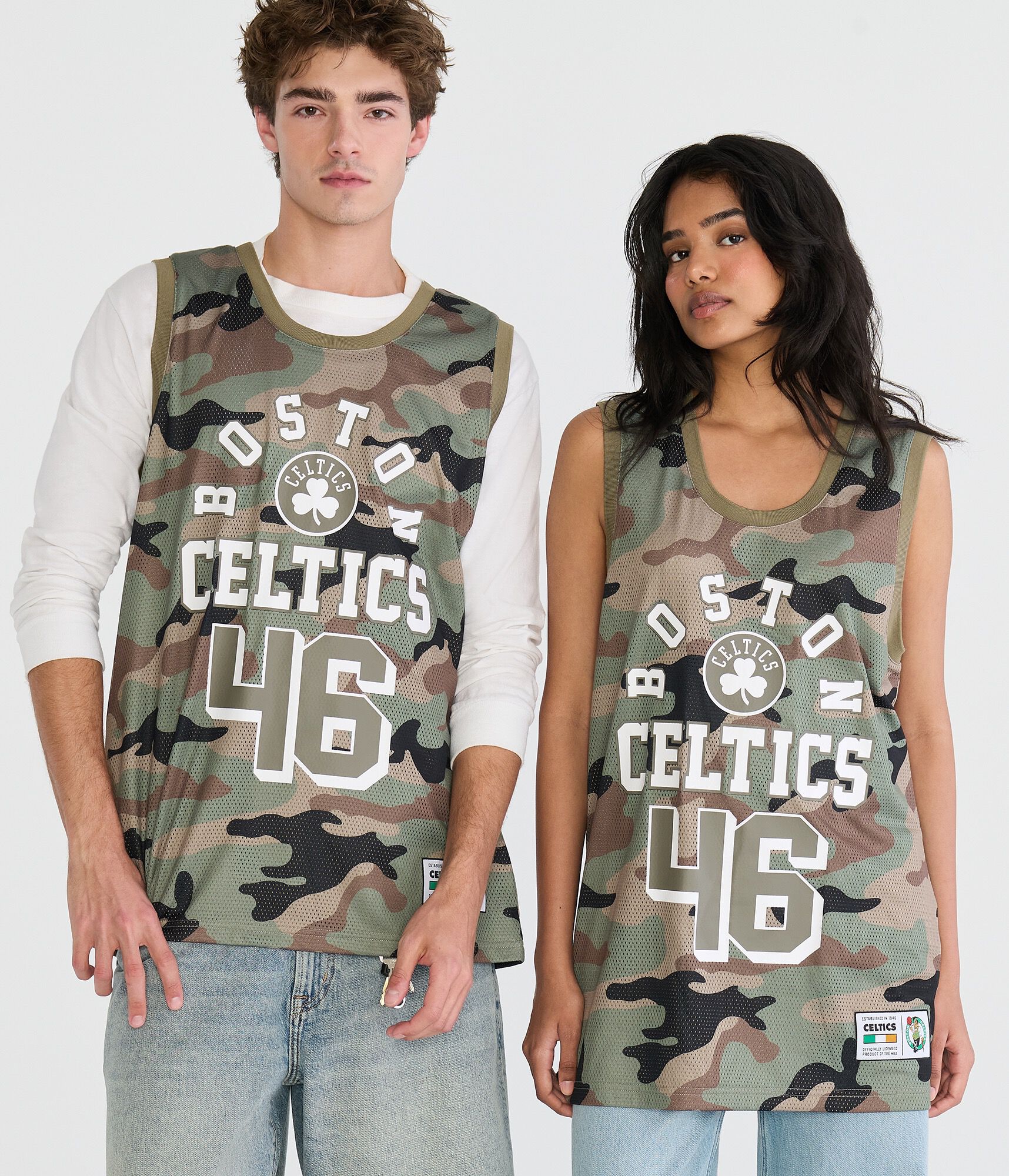 Boston Celtics Camo Mesh Tank Top