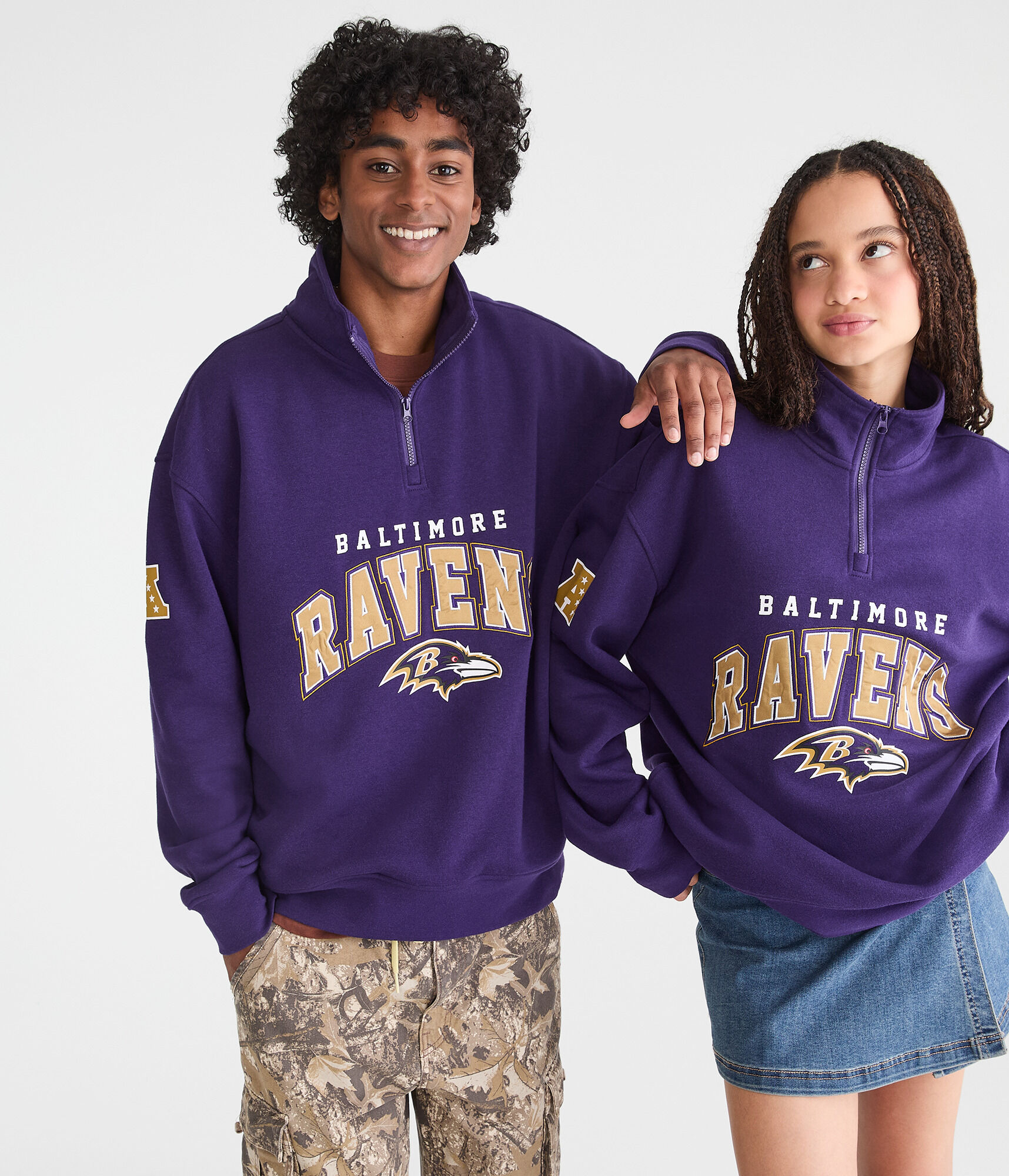 Baltimore Ravens Quarter-Zip Sweatshirt