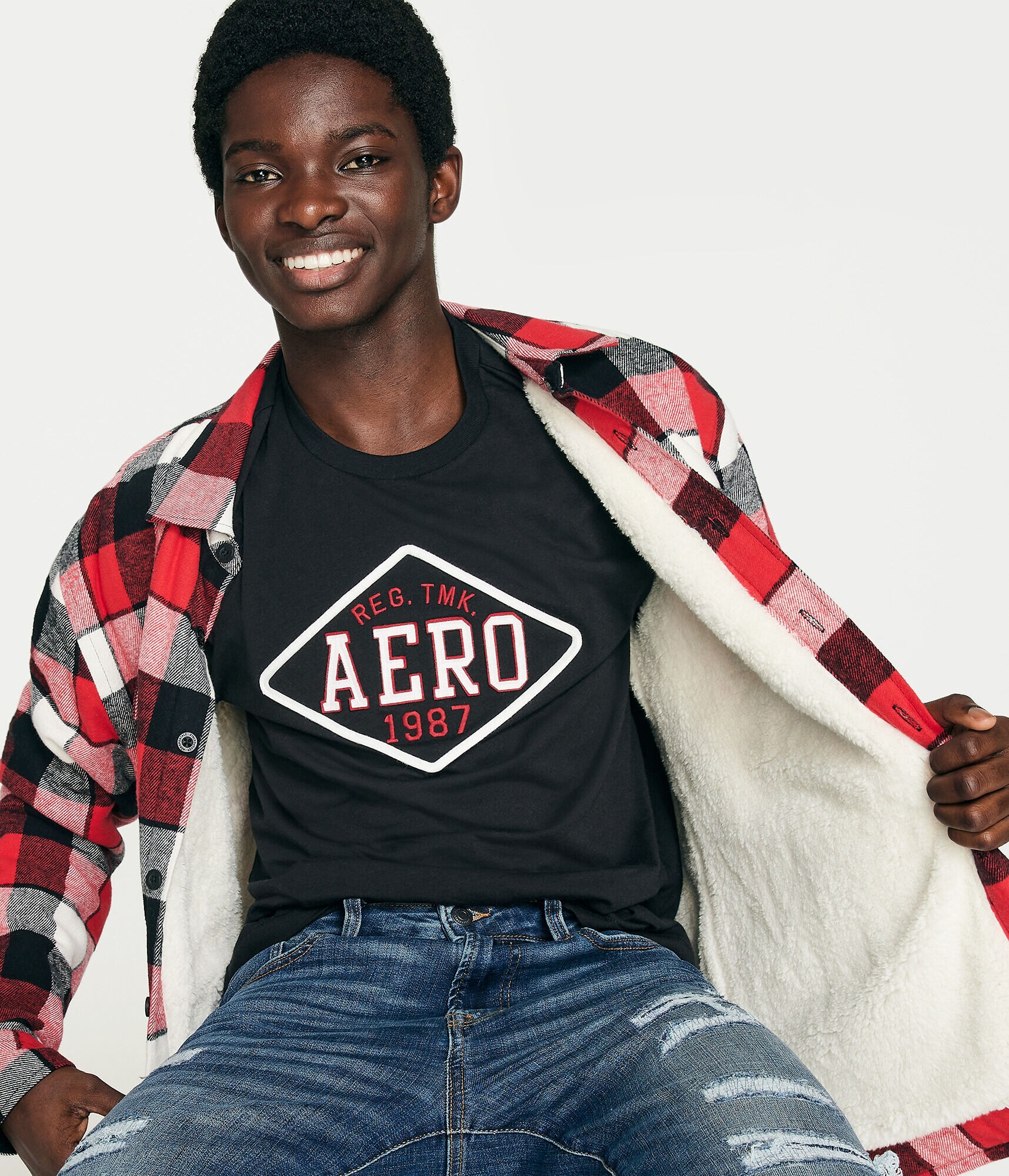 Sherpa Plaid Flannel Shacket