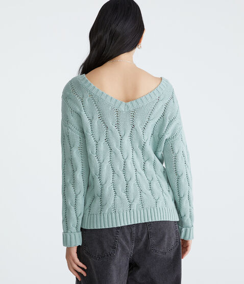 Wear 2 Ways Paris Oversized Cable Sweater Wear 2 Ways Paris Oversized Cable Sweater